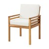 Alaterre Furniture Okemo Acacia Outdoor Dining Chair with Cushion ANOK02ANO